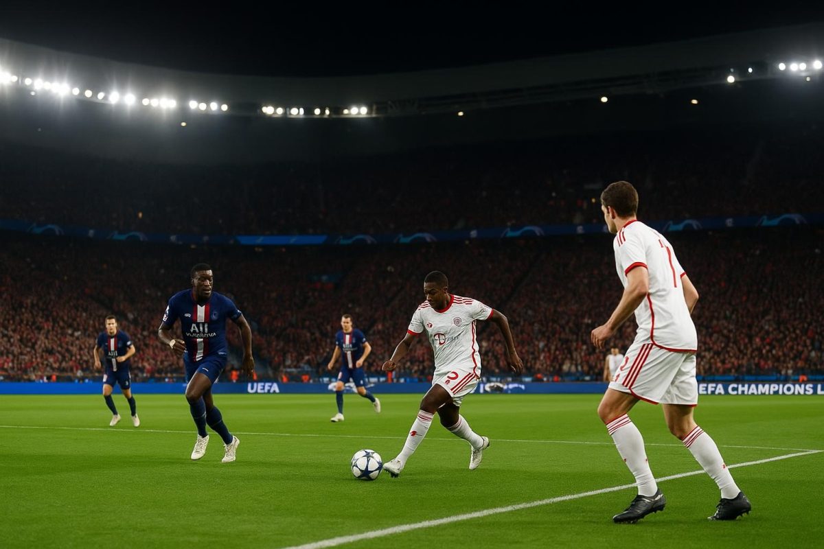Sfeerbeeld van PSG tegen Bayern München in het Parc des Princes