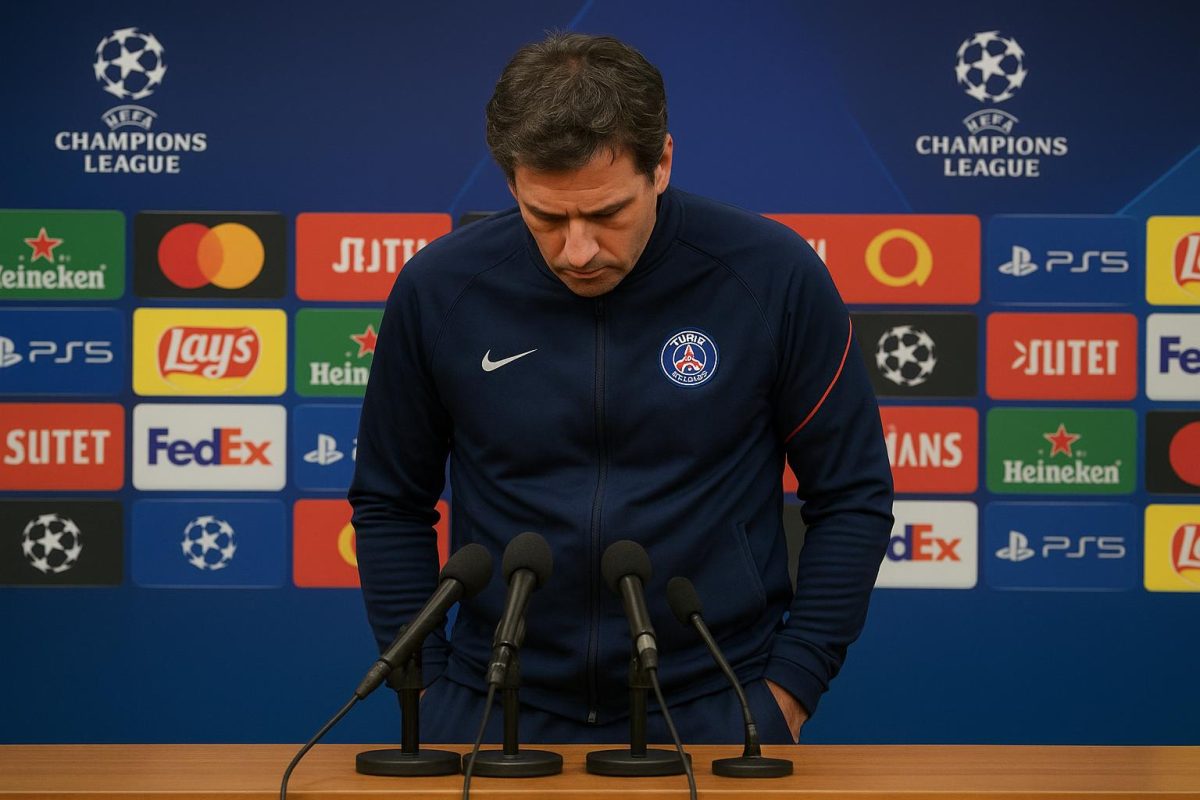 Luis Enrique reageert op de persconferentie na Bayern München tegen PSG in de Champions League.