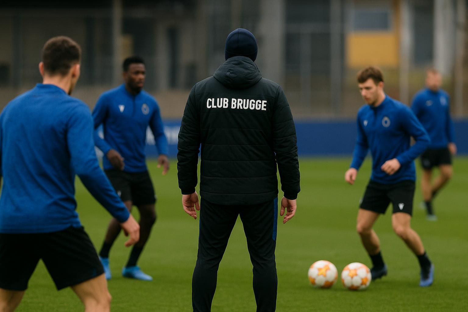 Ivan Leko van Club Brugge tijdens een trainingsmoment in aanloop naar de play-offs