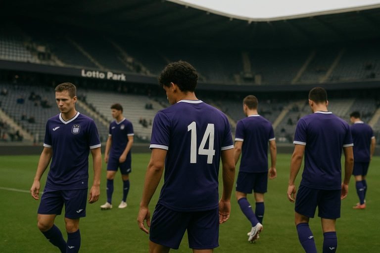 Sfeerbeeld in het Lotto Park bij RSC Anderlecht tijdens een wedstrijd