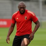 Romelu Lukaku tijdens een revalidatiemoment in België in aanloop naar zijn rentree
