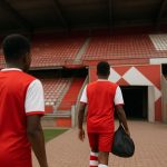 Sfeerbeeld van het Bosuilstadion van Royal Antwerp FC met focus op jeugdopleidingcontext