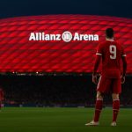 Avondsfeer in en rond de Allianz Arena in aanloop naar Bayern-PSG in de Champions League
