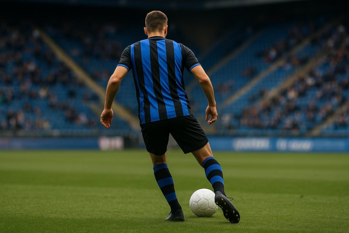 Aleksandar Stankovic in actie voor Club Brugge in het Jan Breydelstadion
