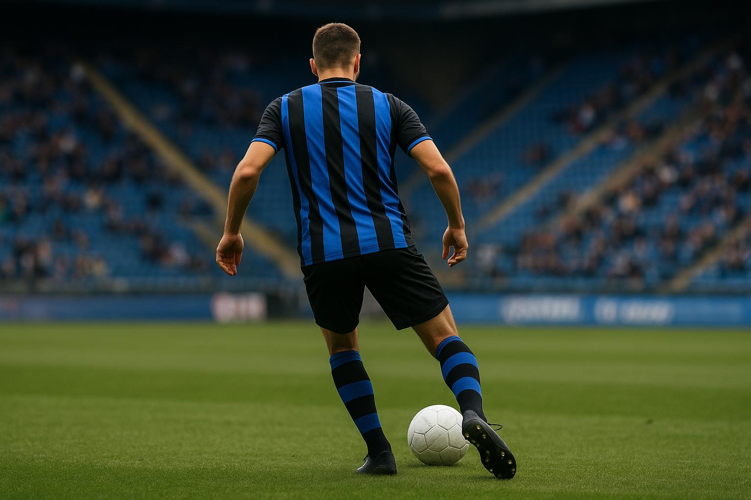 Aleksandar Stankovic in actie voor Club Brugge in het Jan Breydelstadion