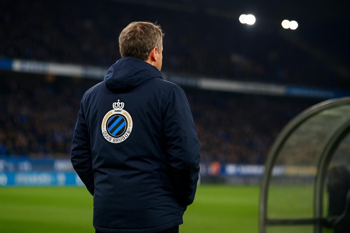 Ivan Leko langs de zijlijn als trainer van Club Brugge tijdens een wedstrijd