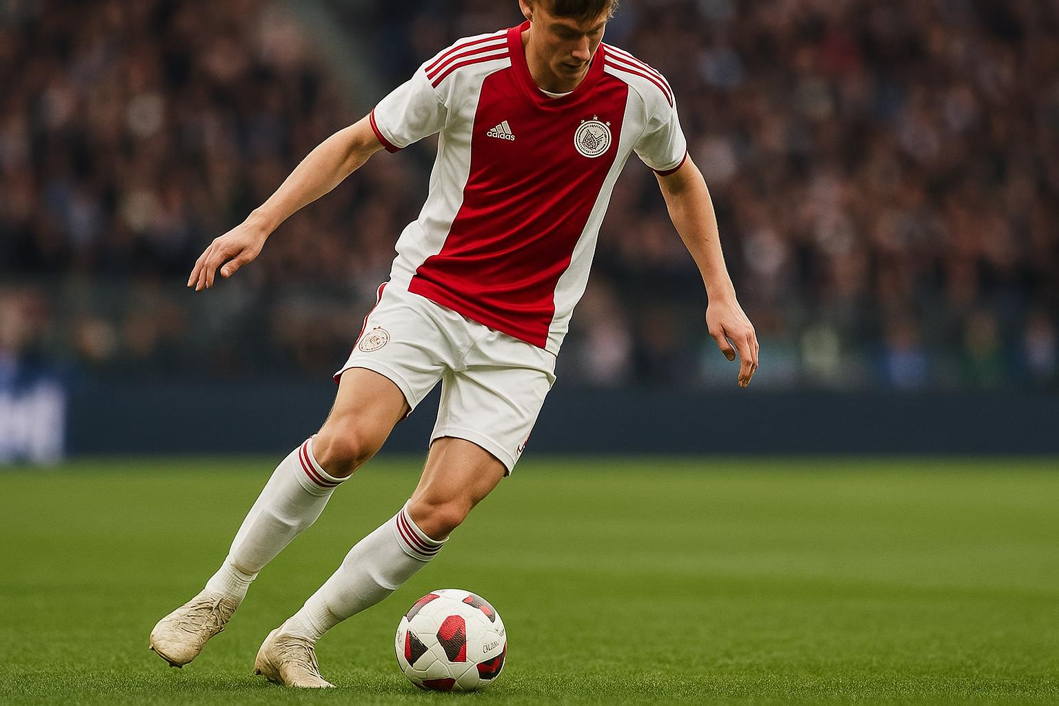 Wedstrijdactie met Ajax-speler in beeld rond de interesse in Mika Godts