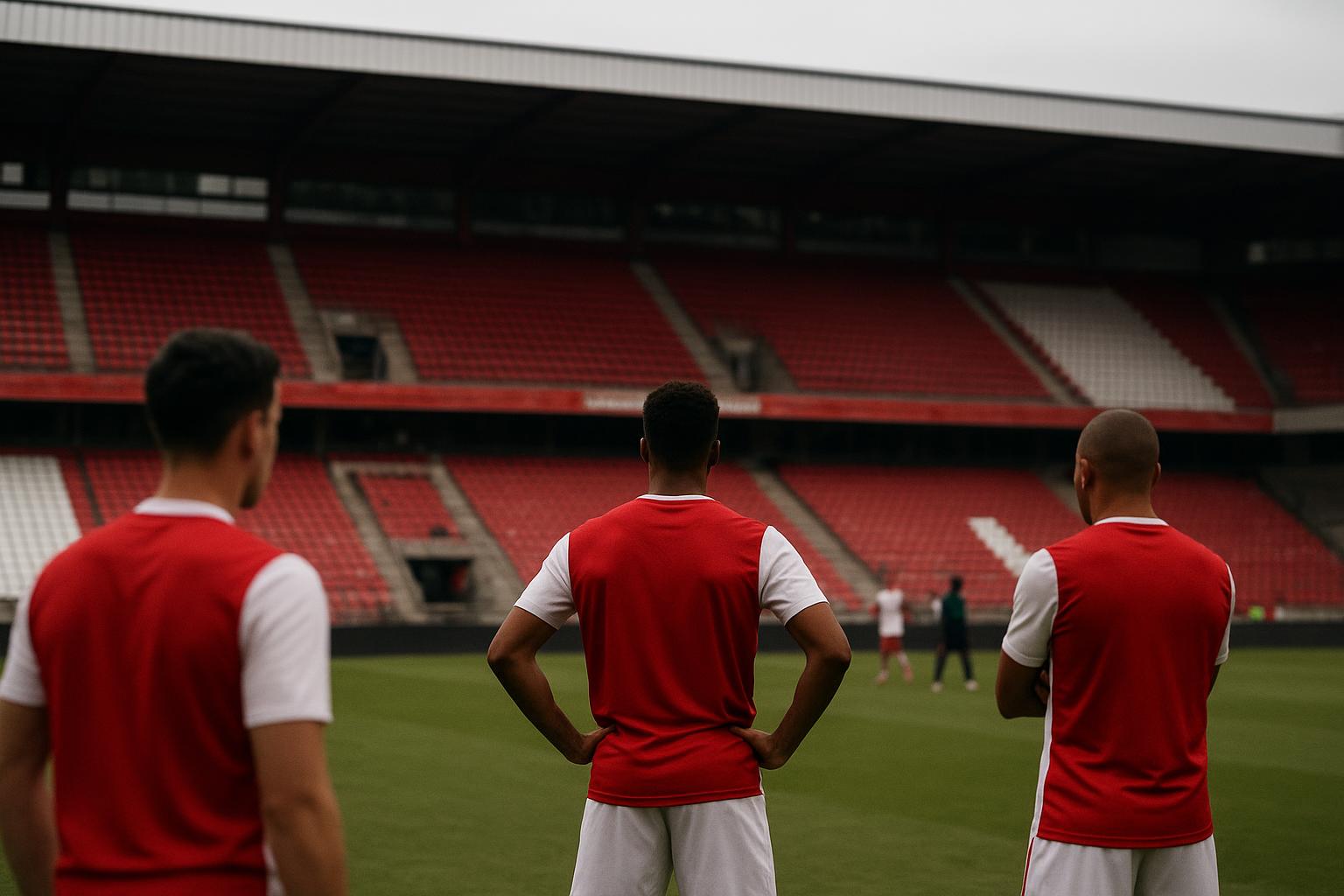 Sfeerbeeld in en rond de Bosuil bij Royal Antwerp FC, in de aanloop naar contractbeslissingen.