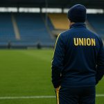 David Hubert langs de zijlijn bij Union SG in aanloop naar de Champions’ Play-Offs