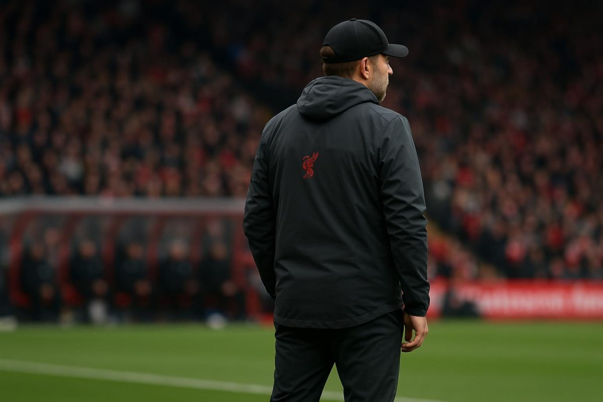 Liverpool-coach Arne Slot langs de zijlijn tijdens een Premier League-wedstrijd