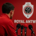 Sfeerbeeld in en rond de Bosuil bij Royal Antwerp FC zonder herkenbare gezichten