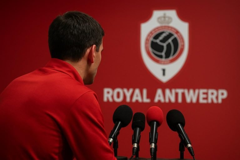 Sfeerbeeld in en rond de Bosuil bij Royal Antwerp FC zonder herkenbare gezichten