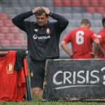 Standard-spelers tijdens een training in Sclessin