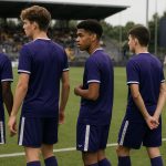 Spelers van Anderlecht U17 tijdens een jeugdwedstrijd op een internationaal toernooi
