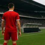 Rechtsachter in actie tijdens een wedstrijd in de Jupiler Pro League
