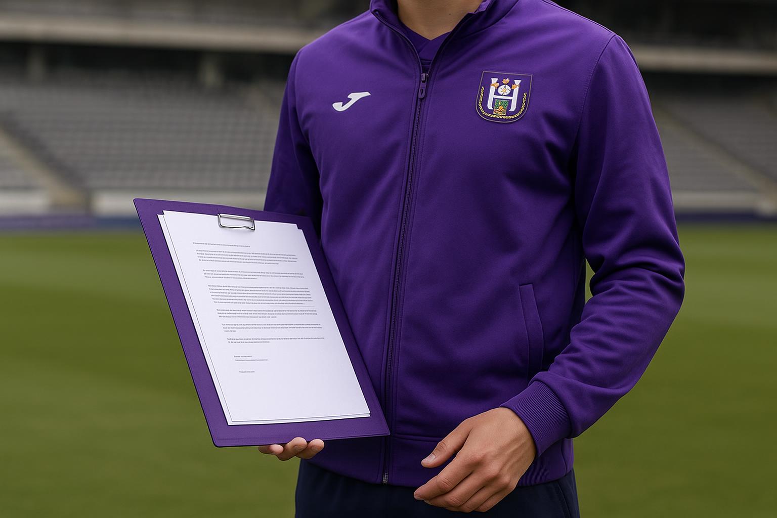 Thorgan Hazard van RSC Anderlecht tijdens een trainingsmoment op de clubsite