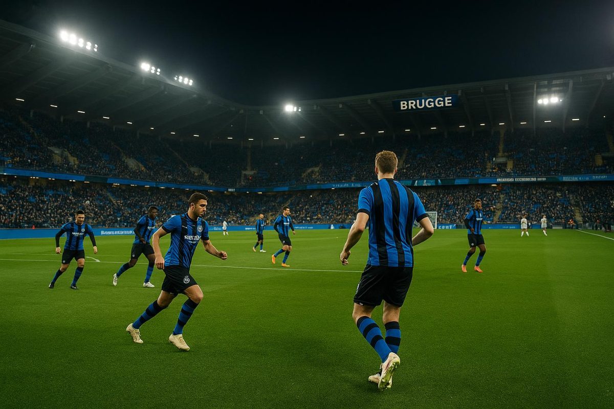 Sfeerbeeld in het Jan Breydelstadion in aanloop naar Club Brugge tegen Anderlecht