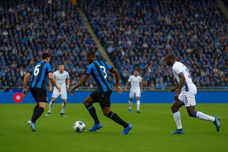 Sfeerbeeld in het Jan Breydelstadion tijdens Club Brugge tegen Anderlecht