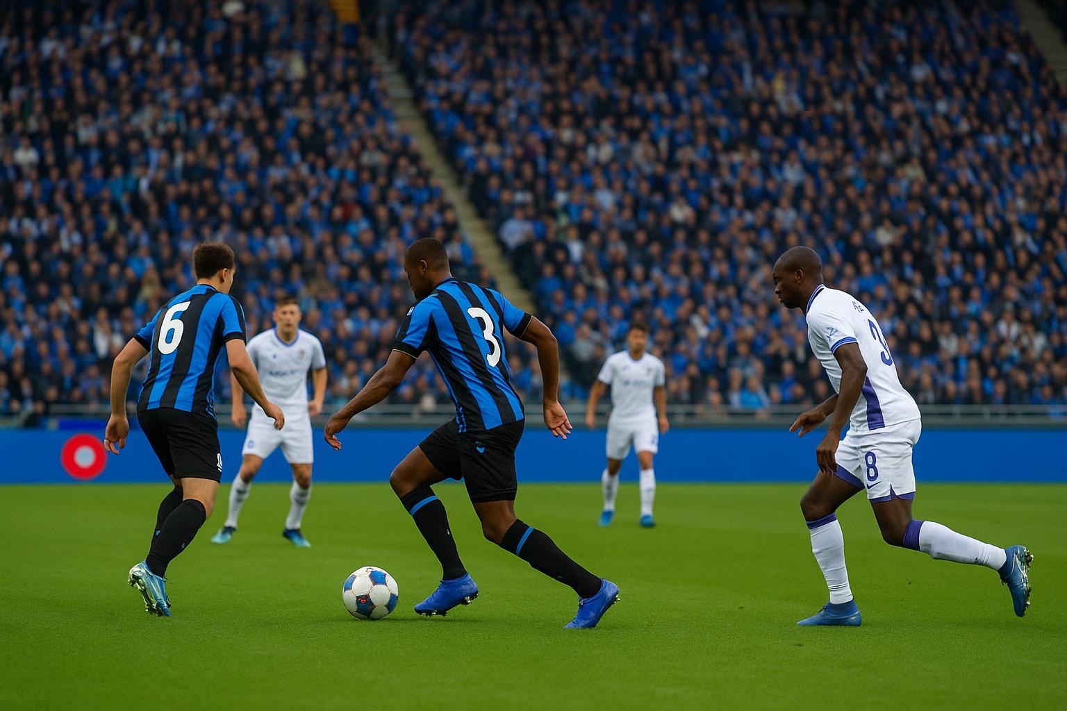 Sfeerbeeld in het Jan Breydelstadion tijdens Club Brugge tegen Anderlecht