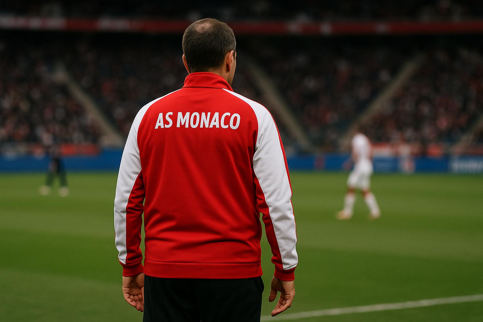 Sébastien Pocognoli langs de zijlijn bij AS Monaco