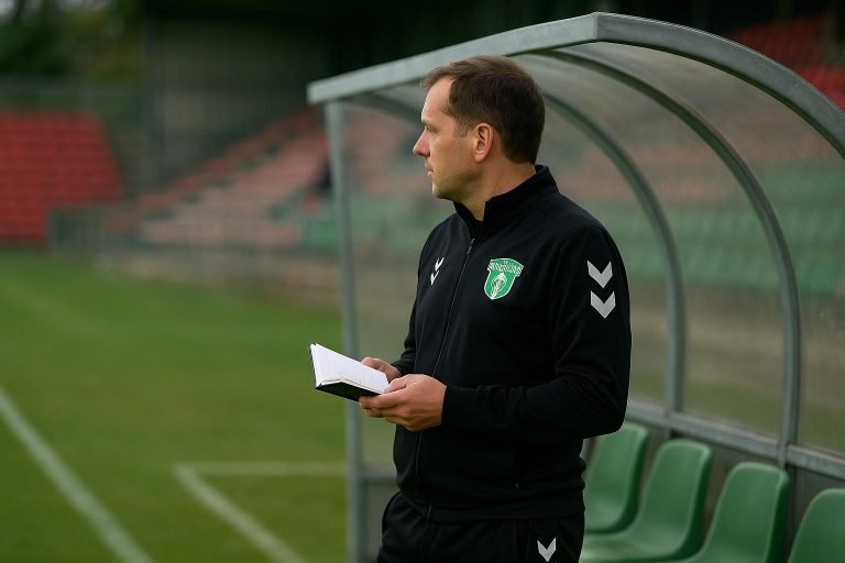 Dirk Kuyt langs de zijlijn bij FC Dordrecht
