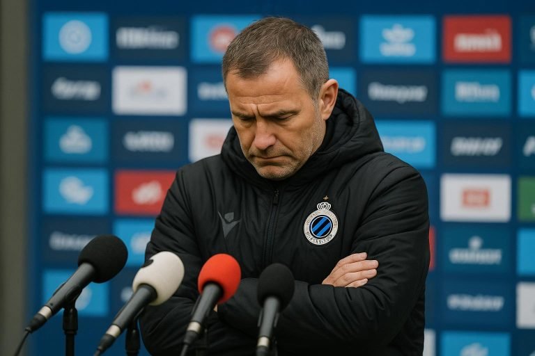 Ivan Leko langs de zijlijn tijdens Club Brugge tegen Anderlecht in de Champions’ Play-Offs