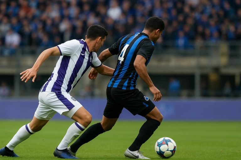 Jérémy Taravel van Anderlecht tijdens de wedstrijd tegen Club Brugge