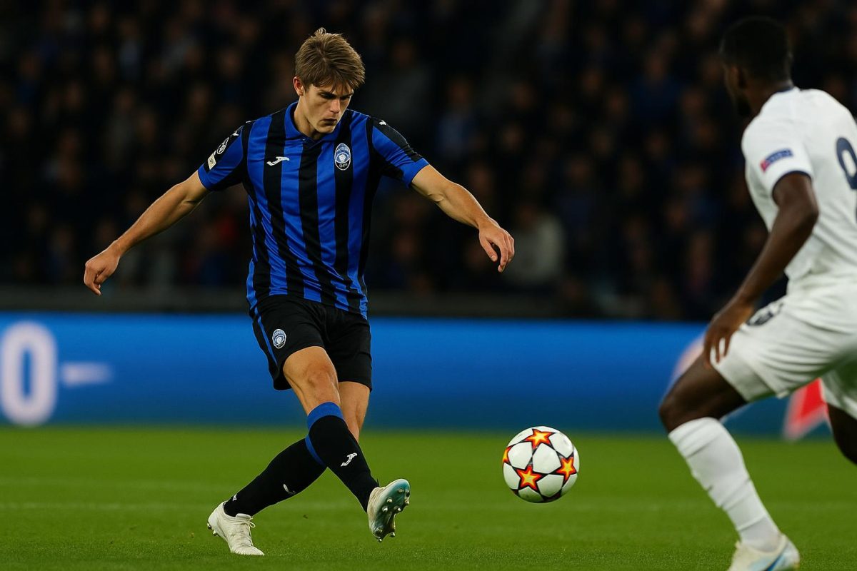 Charles De Ketelaere in actie voor Atalanta in de Champions League
