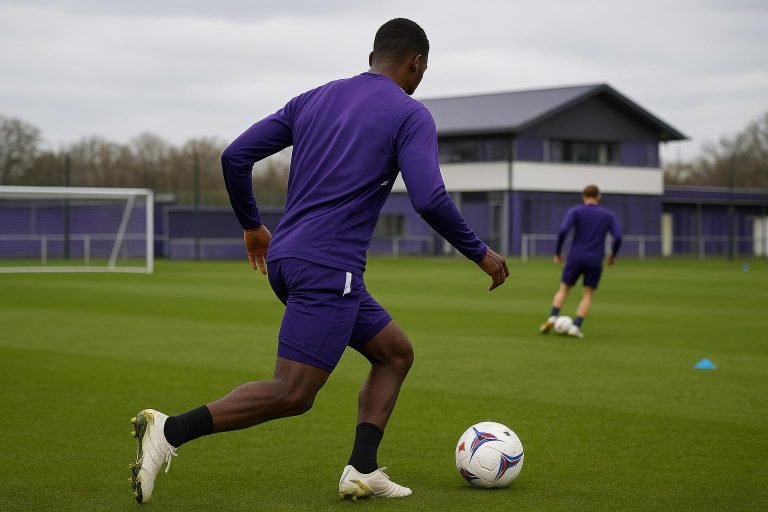Tim Borguet van RSC Anderlecht in een context rond Neerpede en jeugdopleiding