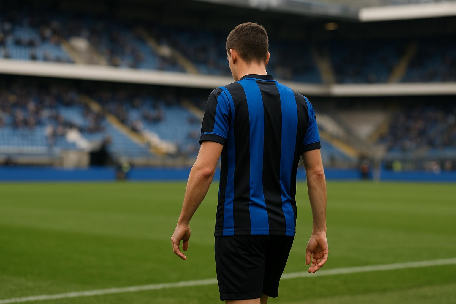 Hans Vanaken van Club Brugge tijdens een wedstrijd, terwijl de toekomst rond zijn contract onderwerp van gesprek is.