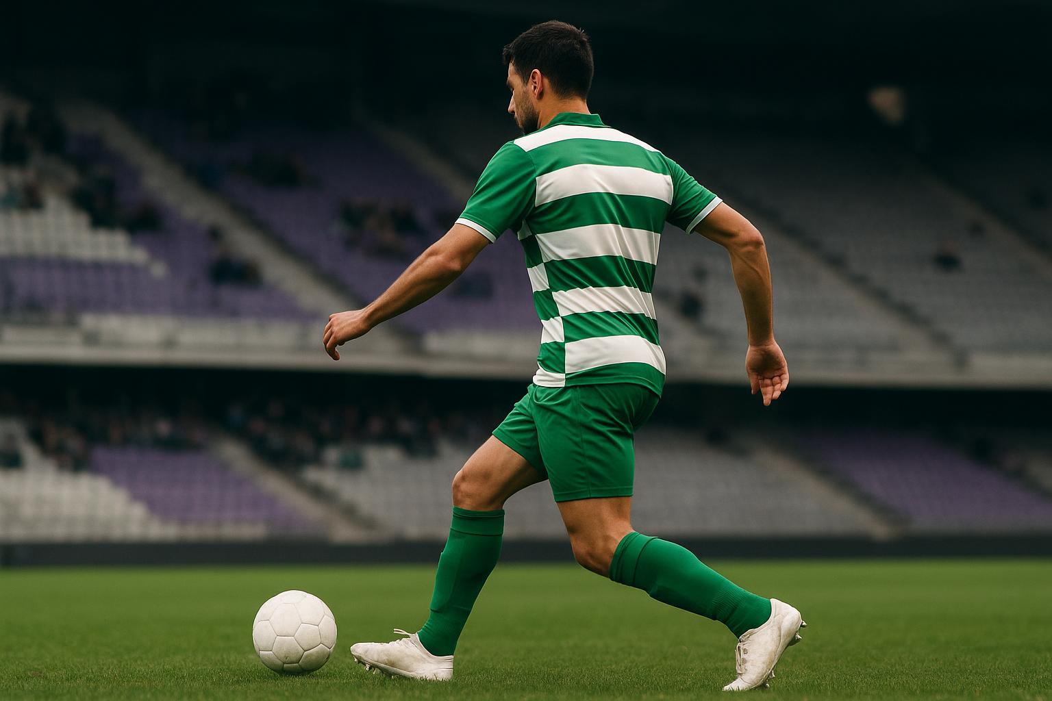 Younes Taha in actie tijdens een wedstrijd van FC Groningen