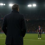 Luis Enrique langs de zijlijn tijdens PSG tegen Liverpool in de Champions League