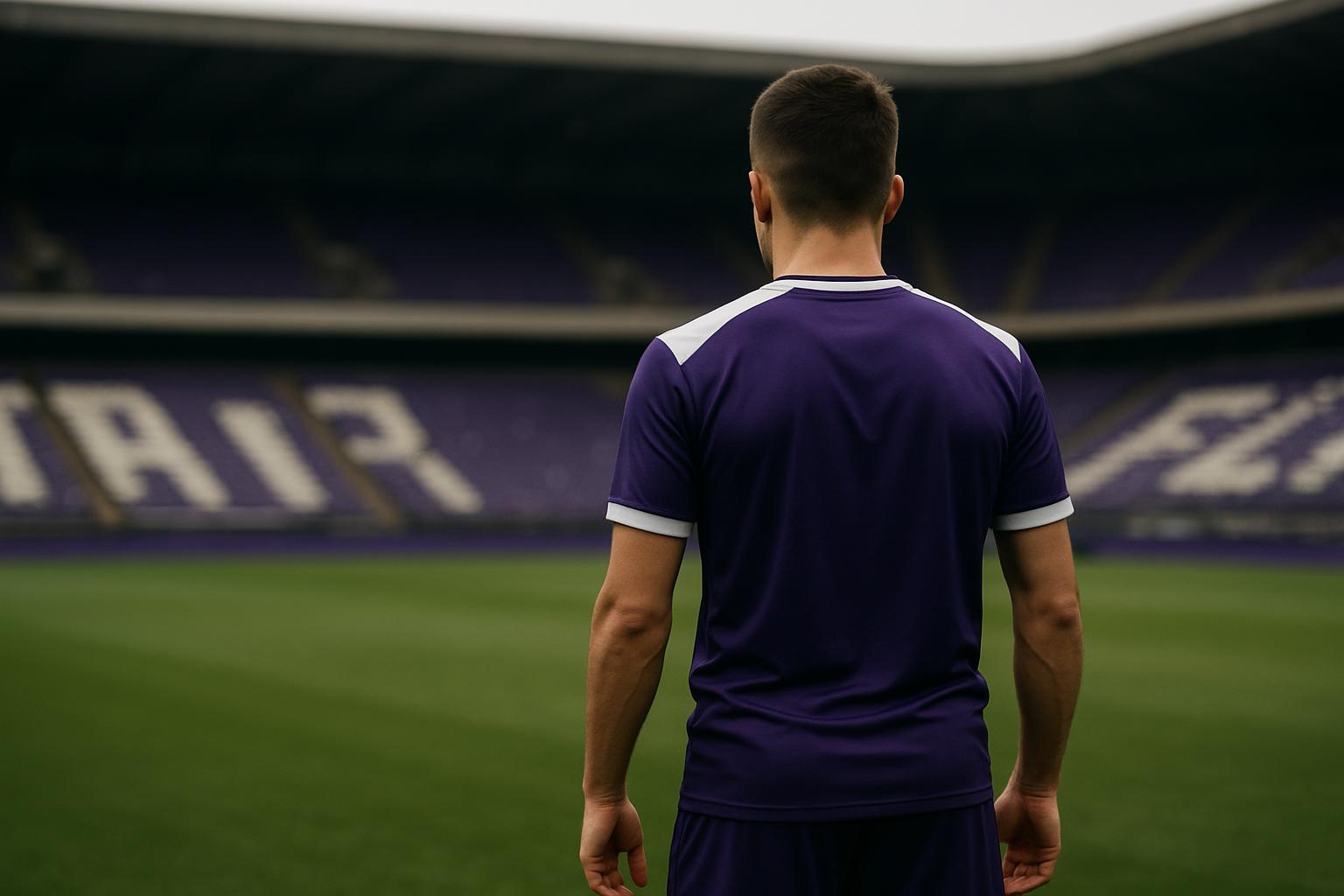 Sébastien Dewaest in trainingscontext met neutrale achtergrond