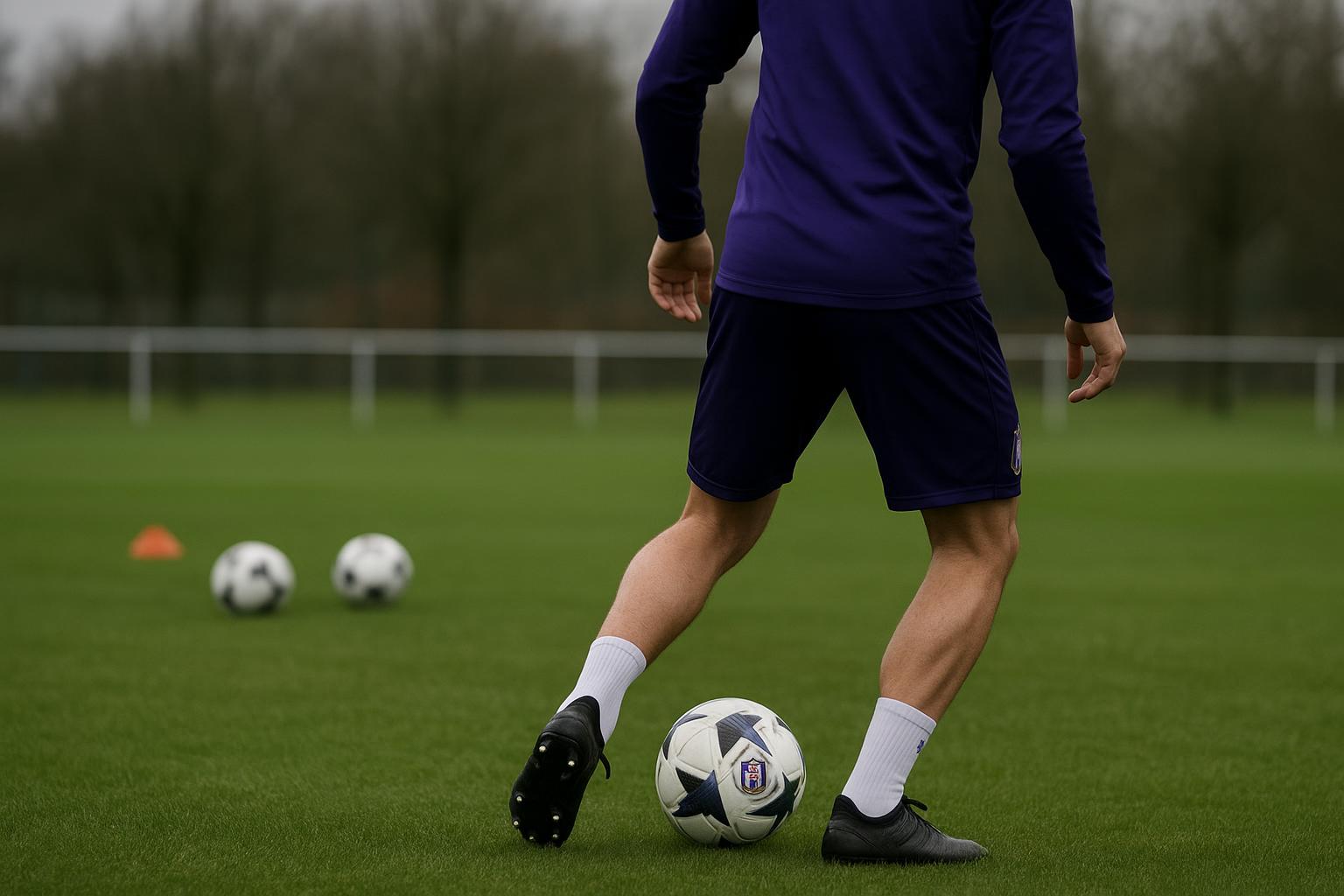 Archie Thompson in trainingscontext tijdens zijn periode in België