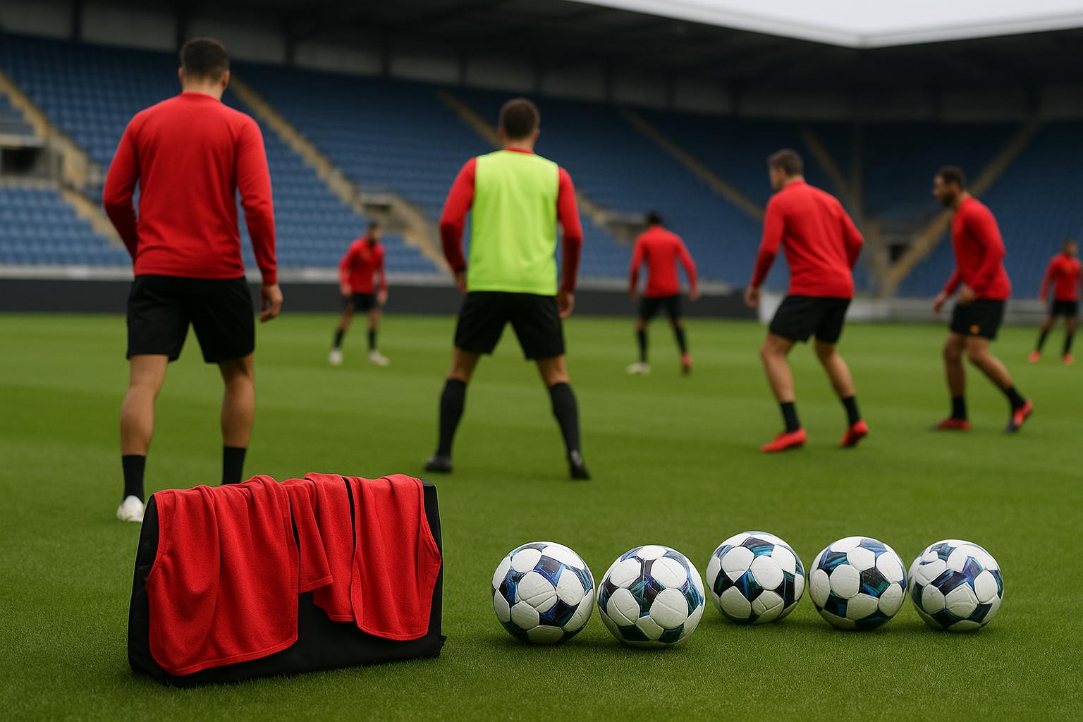 Sfeerbeeld rond Romelu Lukaku in aanloop naar een training, met focus op de context en zonder herkenbare gezichten.
