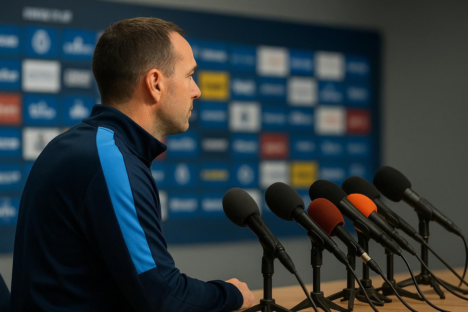 Ivan Leko van Club Brugge in een persmoment met focus op de interlandperiode