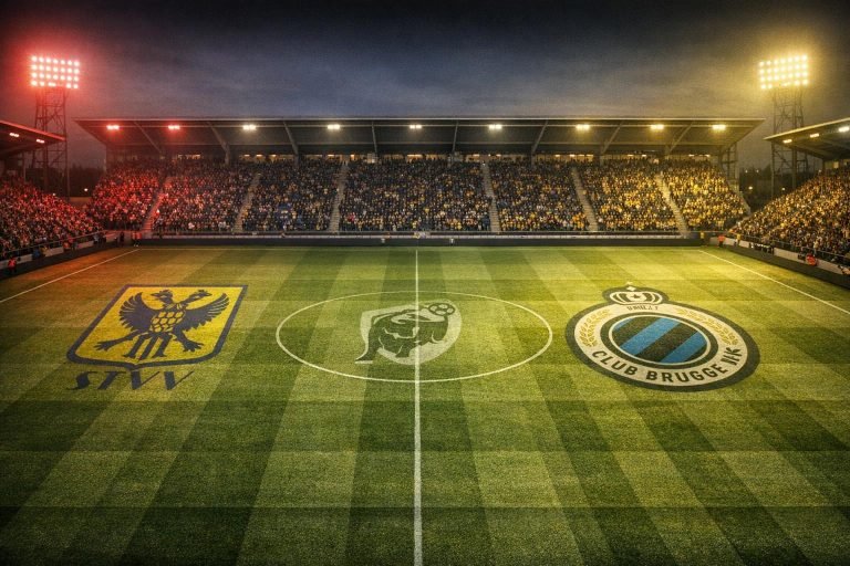 SpeeldagScanner headerbeeld voor STVV tegen Club Brugge in de Jupiler Pro League Play-Offs.