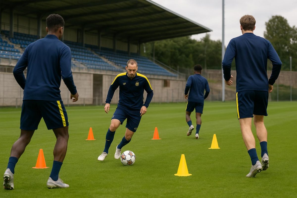 Union SG op training in aanloop naar de verplaatsing naar KV Mechelen