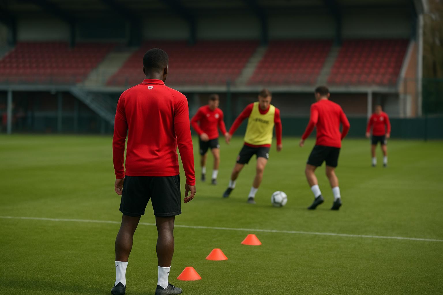 Vincent Euvrard van Standard in trainingscontext, met focus op jeugdwerking