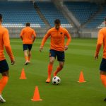 Algemeen beeld van een training van het Nederlands elftal in aanloop naar het WK 2026