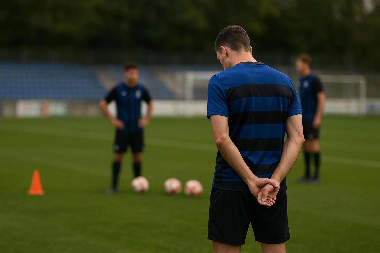 Sem Audoor tijdens een trainingsmoment bij Club NXT van Club Brugge