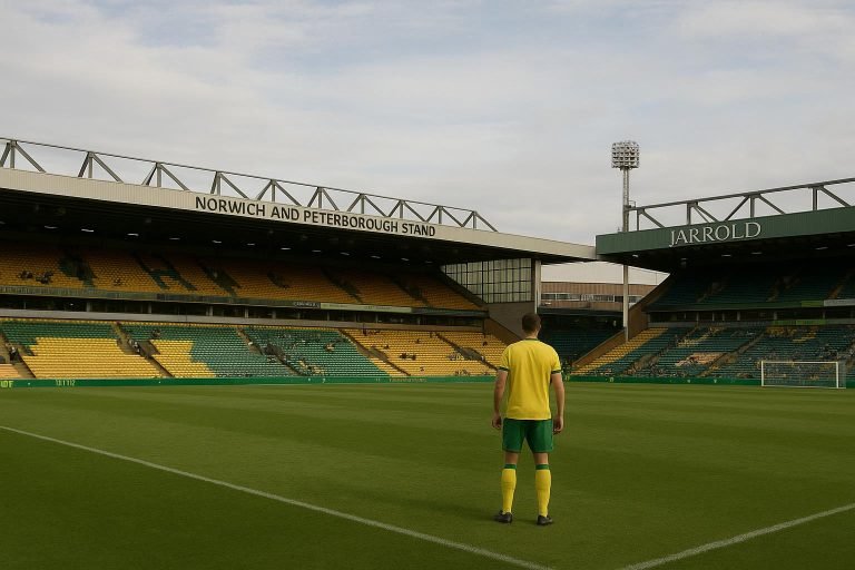Sfeerbeeld rond Carrow Road in aanloop naar Norwich City tegen Ipswich Town