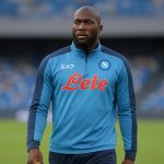 Romelu Lukaku in Napoli-kledij tijdens een trainingsmoment
