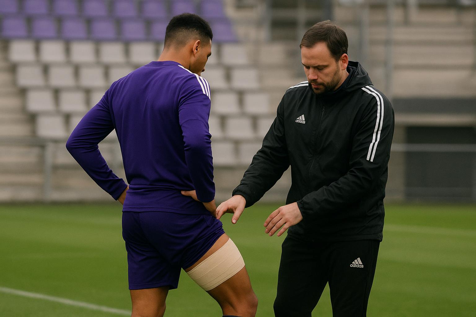Ilay Camara van RSC Anderlecht tijdens een training, terwijl de ploeg zich voorbereidt op de volgende wedstrijd.