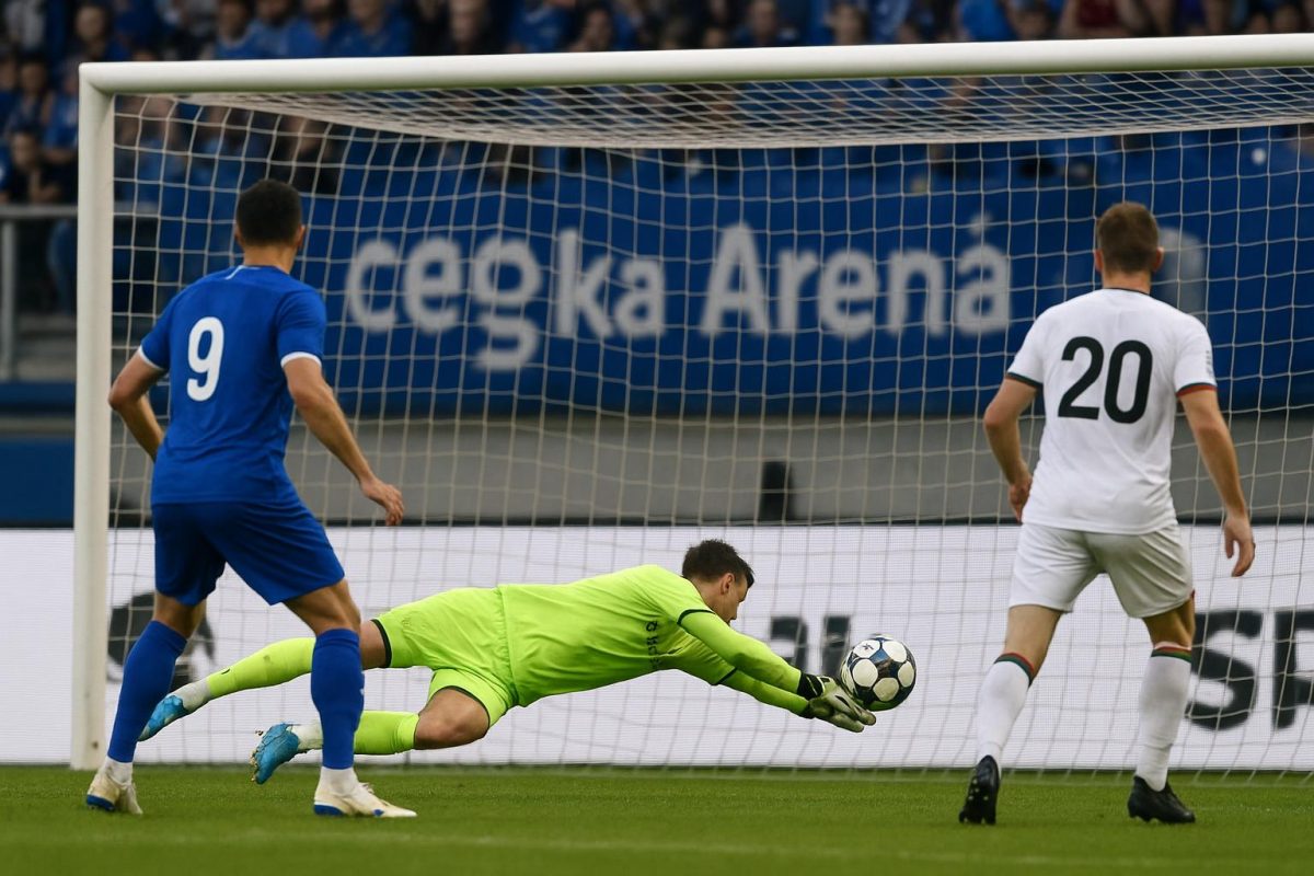 Spelmoment in de Cegeka Arena tijdens KRC Genk tegen OH Leuven in de Europe Play-Offs