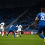 Sfeerbeeld in de Cegeka Arena tijdens KRC Genk tegen Oud-Heverlee Leuven