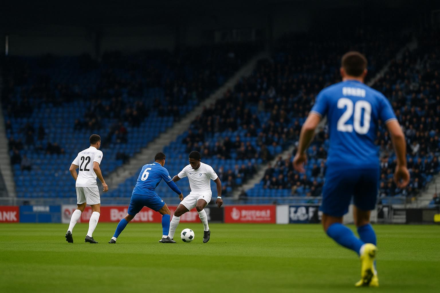 Sfeerbeeld in de Cegeka Arena tijdens KRC Genk tegen Oud-Heverlee Leuven