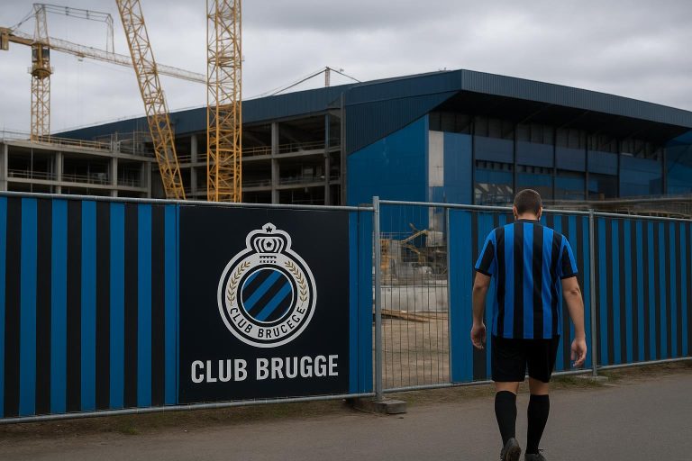 Sfeerbeeld rond het stadiondossier van Club Brugge met aandacht voor de Olympiasite