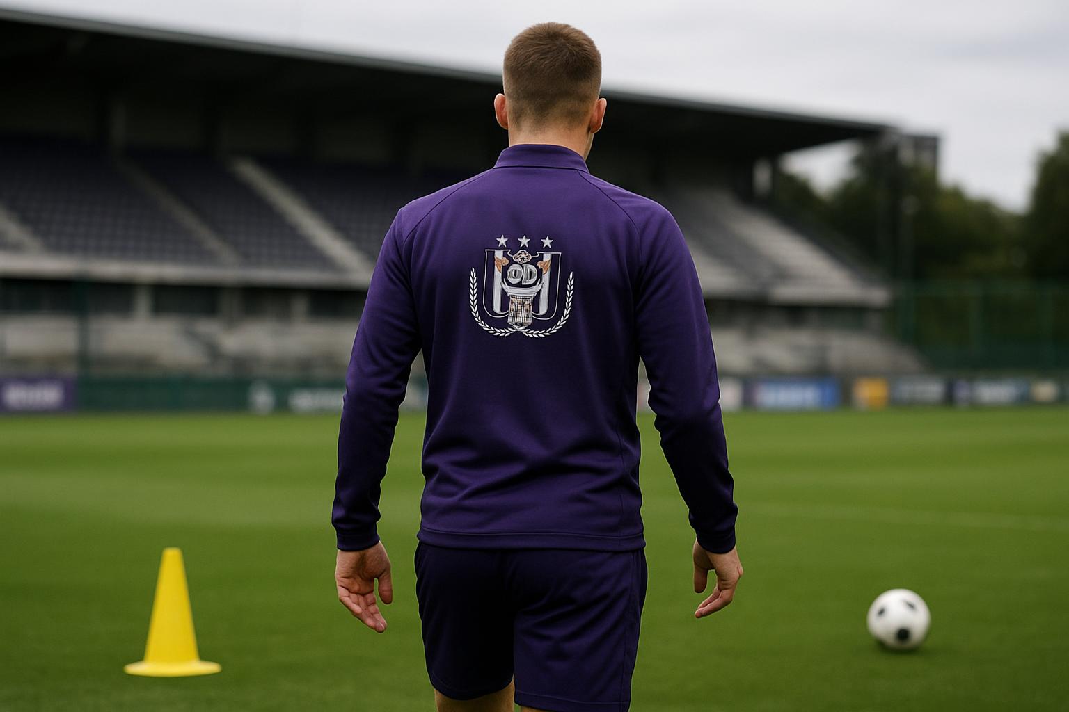 Algemene sfeerfoto rond RSC Anderlecht in trainingscontext zonder herkenbare gezichten