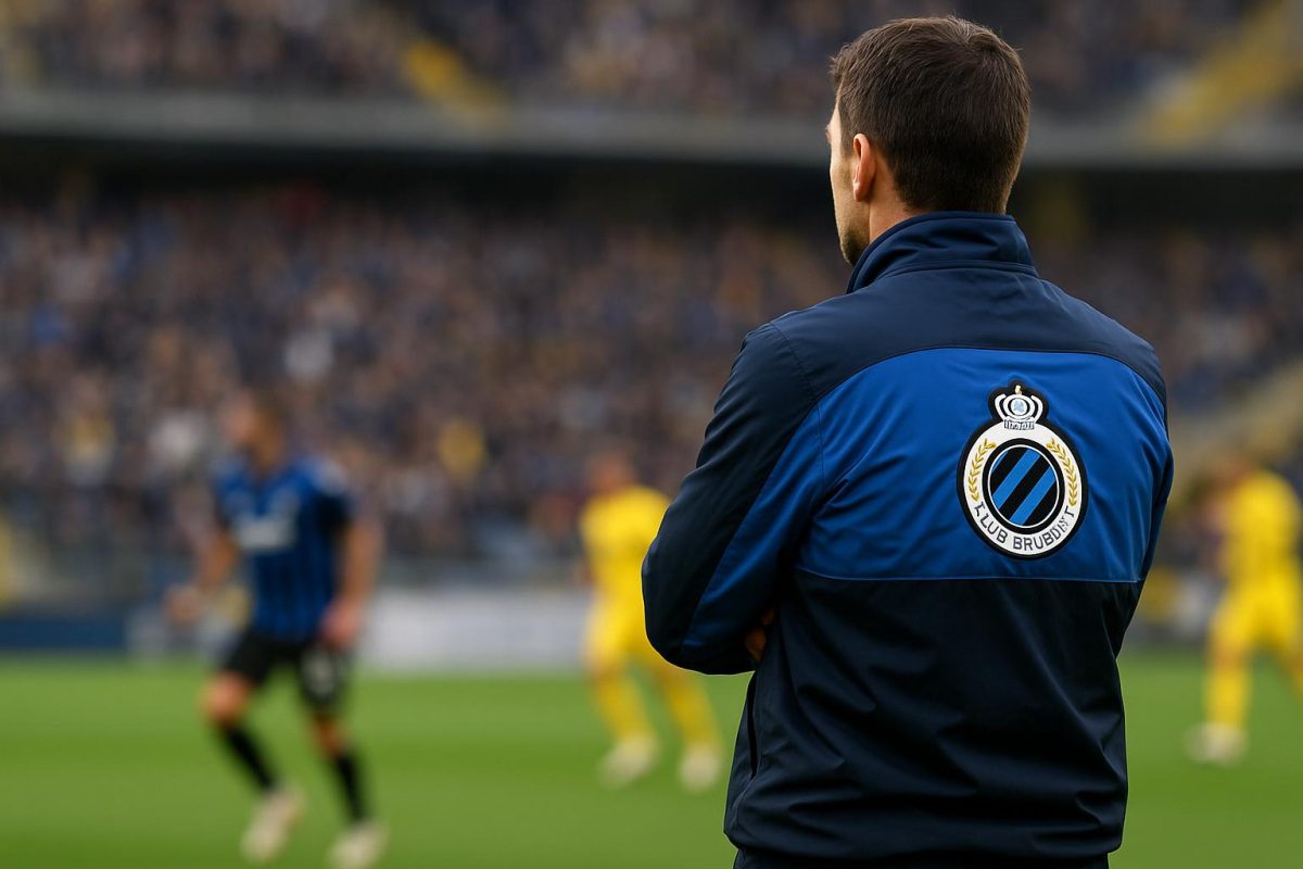 Club Brugge-coach Ivan Leko langs de zijlijn tijdens een wedstrijd